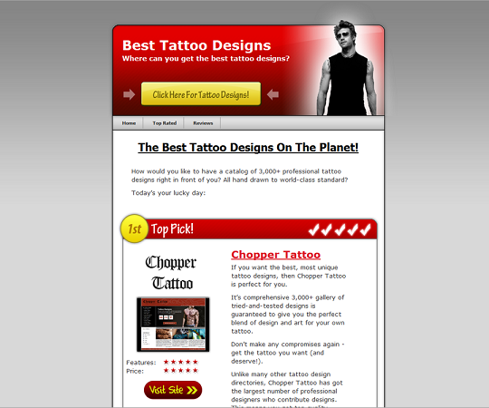 Tattoo Designs New Wordpress Niche Review Themes